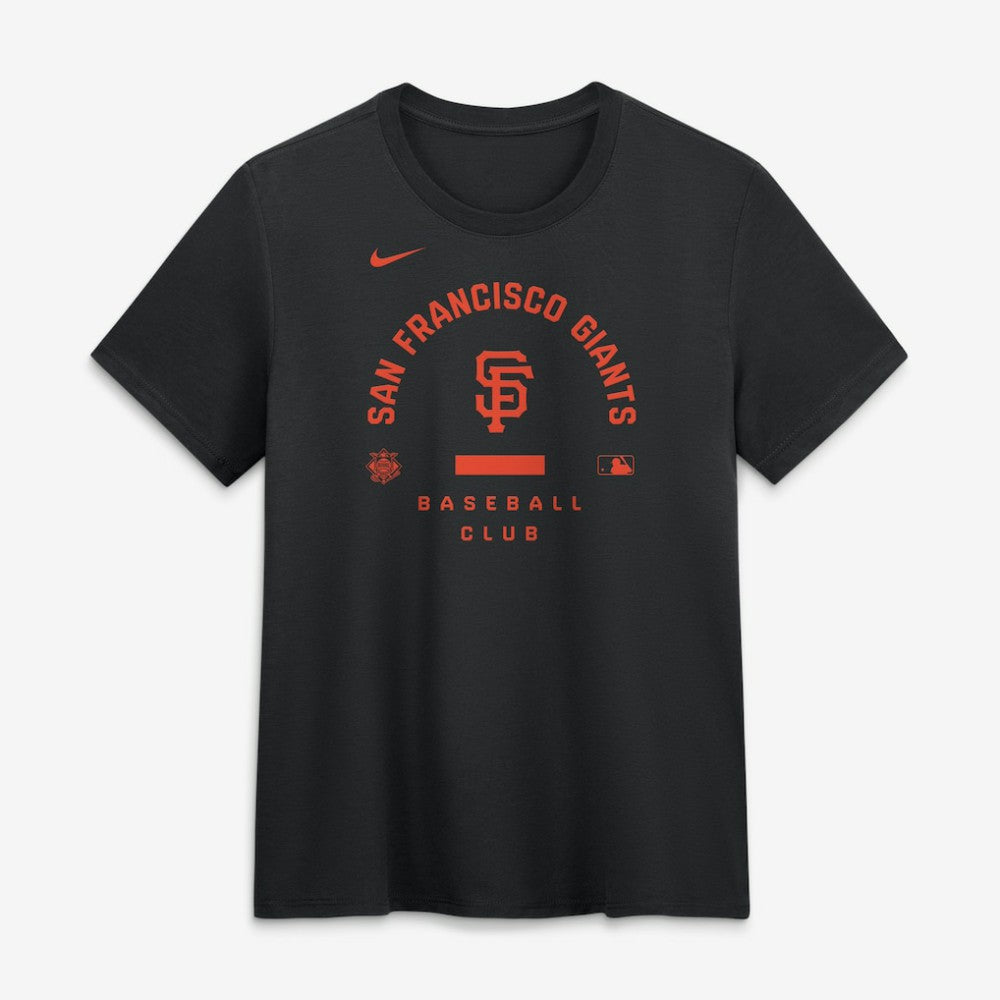 San Francisco Giants Nike Women's Authentic Collection Early Work Tri-Blend Dri-FIT T-Shirt - Black - Nike on Sale