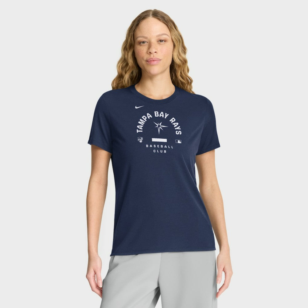 Tampa Bay Rays Nike Women's Authentic Collection Early Work Tri-Blend Dri-FIT T-Shirt - Navy - Nike Discount