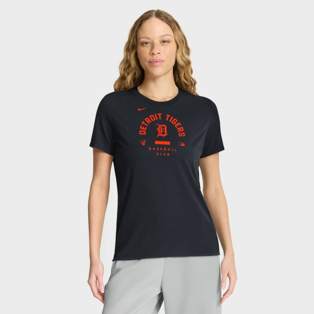 Detroit Tigers Nike Women's Authentic Collection Early Work Tri-Blend Dri-FIT T-Shirt - Navy - Nike on Sale