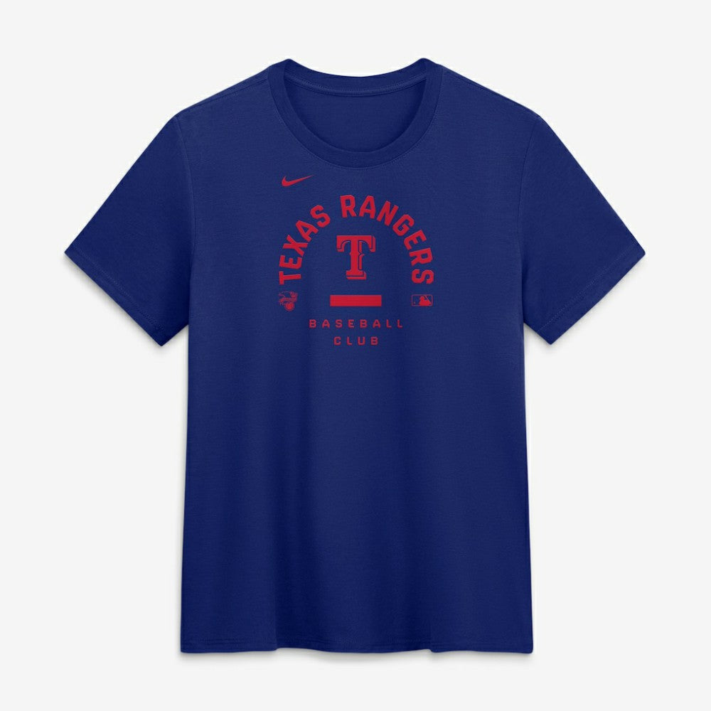 Texas Rangers Nike Women's Authentic Collection Early Work Tri-Blend Dri-FIT T-Shirt - Royal - Nike on Sale
