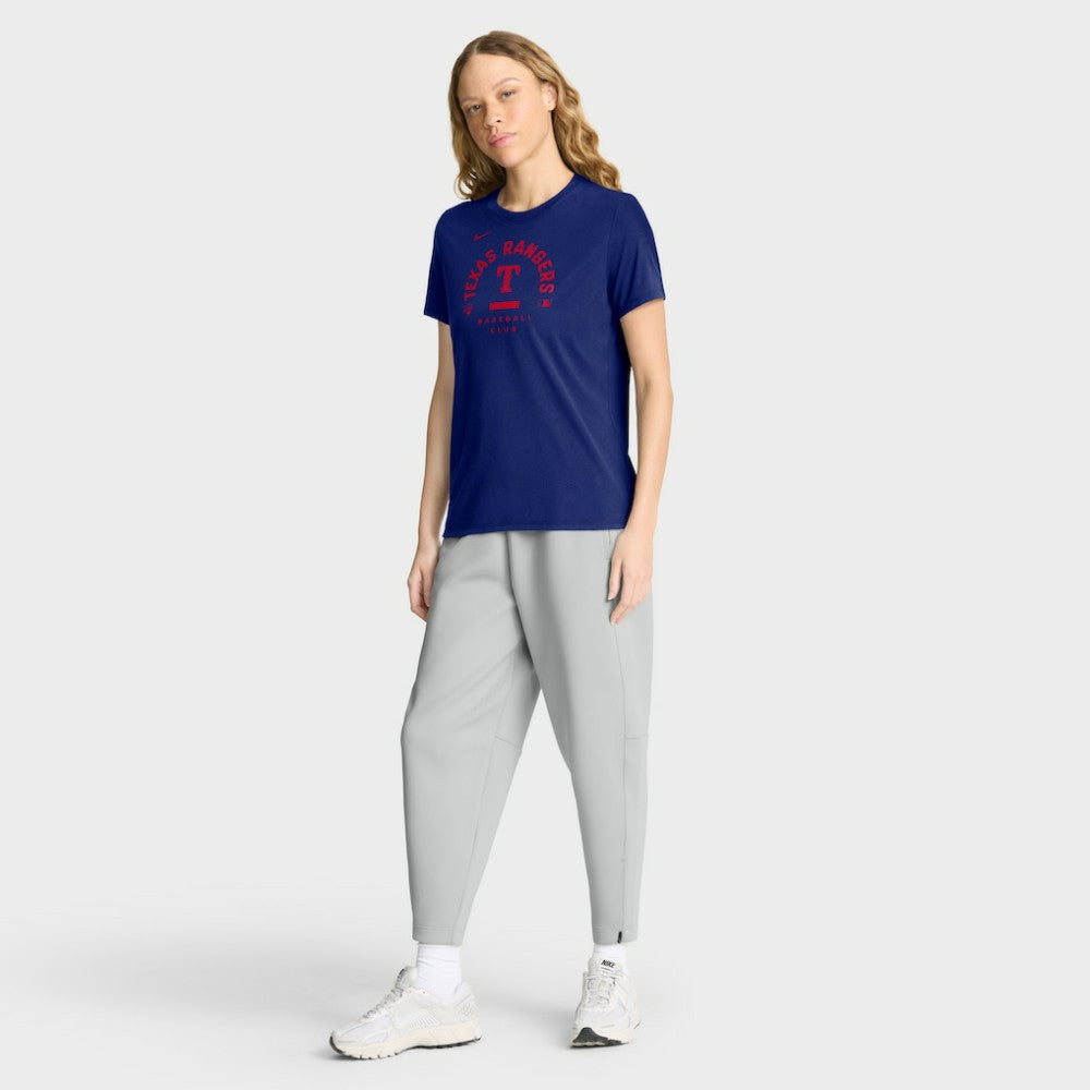 Texas Rangers Nike Women's Authentic Collection Early Work Tri-Blend Dri-FIT T-Shirt - Royal - Nike on Sale