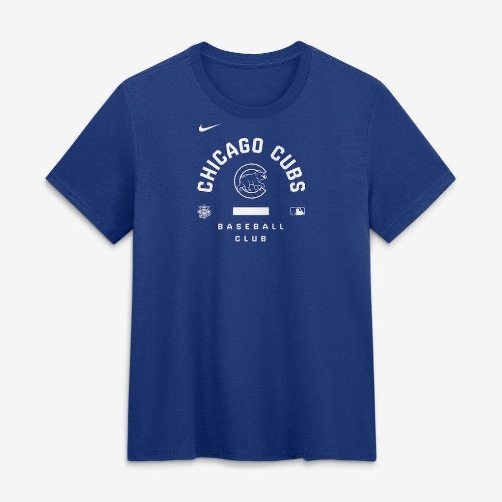 Chicago Cubs Nike Women's Authentic Collection Early Work Tri-Blend Dri-FIT T-Shirt - Royal - Nike on Sale
