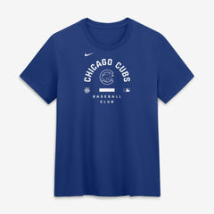 Chicago Cubs Nike Women's Authentic Collection Early Work Tri-Blend Dri-FIT T-Shirt - Royal - Nike on Sale
