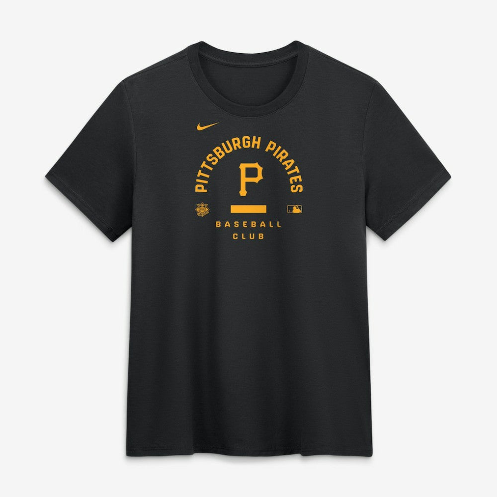 Pittsburgh Pirates Nike Women's Authentic Collection Early Work Tri-Blend Dri-FIT T-Shirt - Black - Nike Discount