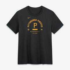Pittsburgh Pirates Nike Women's Authentic Collection Early Work Tri-Blend Dri-FIT T-Shirt - Black - Nike Discount