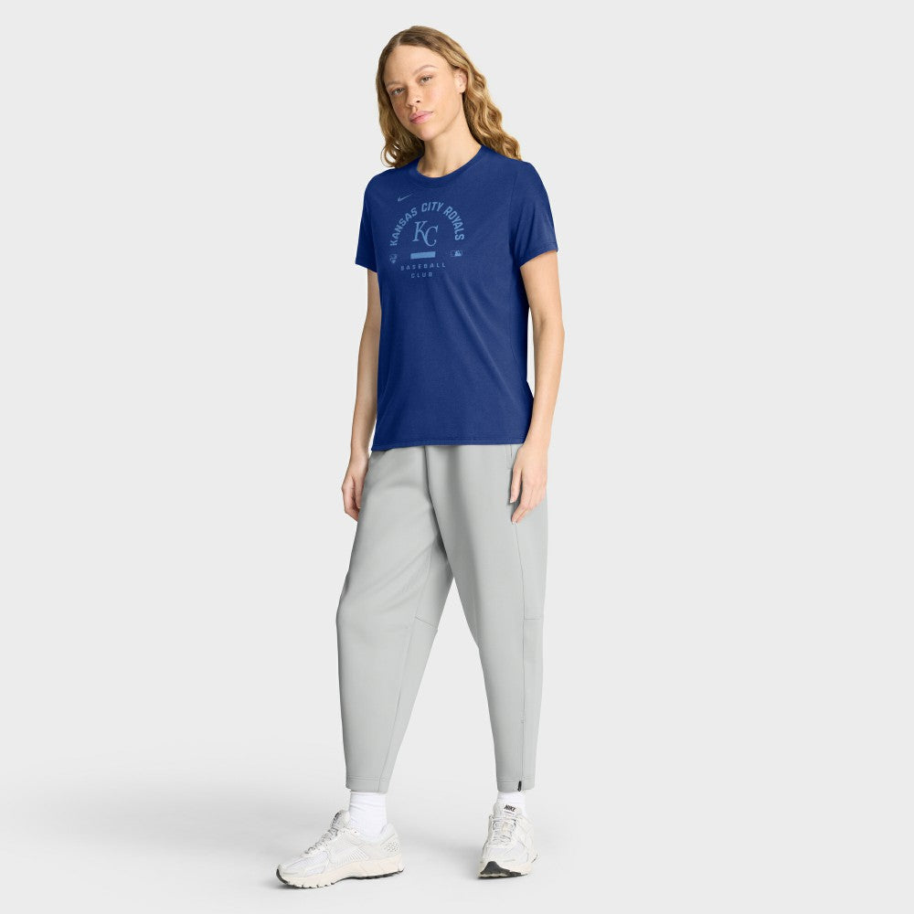 Kansas City Royals Nike Women's Authentic Collection Early Work Tri-Blend Dri-FIT T-Shirt - Royal - Nike on Sale