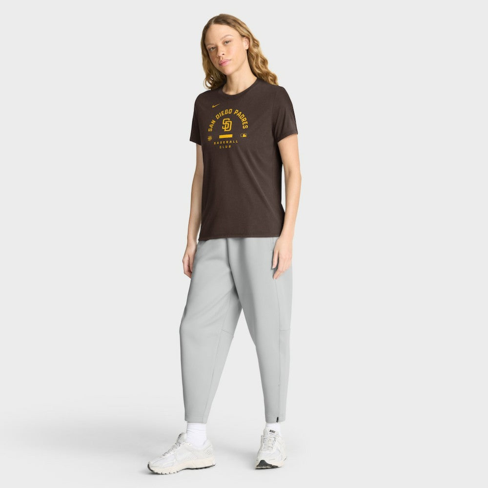 San Diego Padres Nike Women's Authentic Collection Early Work Tri-Blend Dri-FIT T-Shirt - Brown - Nike Lifestyle