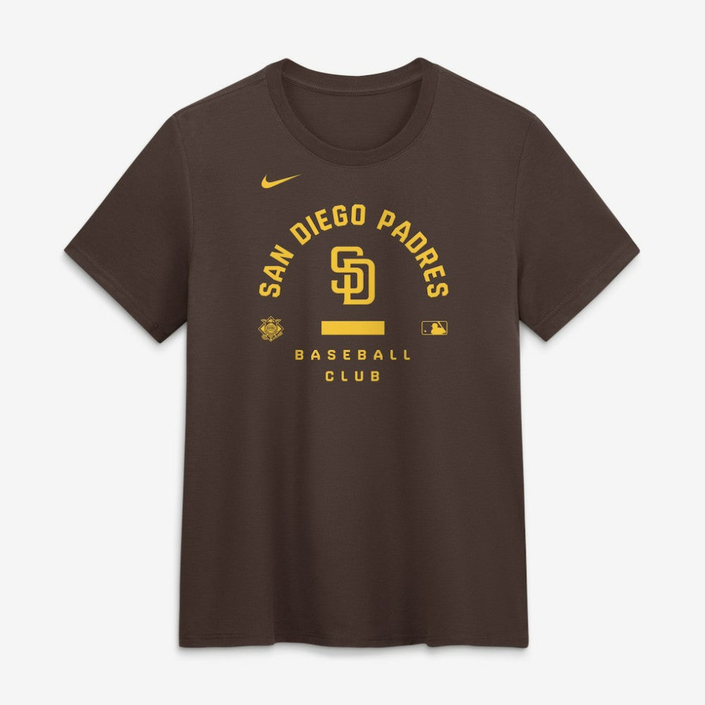 San Diego Padres Nike Women's Authentic Collection Early Work Tri-Blend Dri-FIT T-Shirt - Brown - Nike Lifestyle