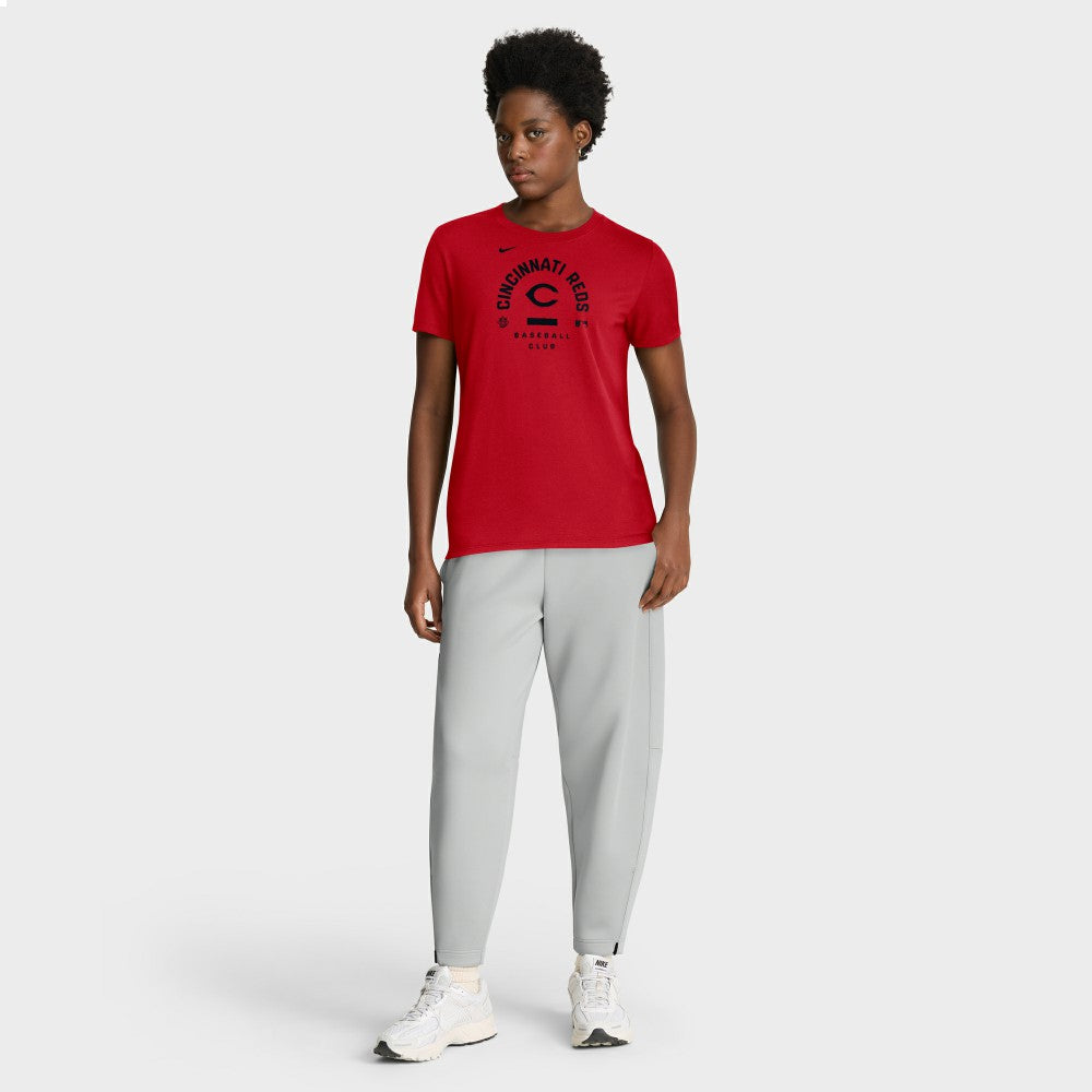 Cincinnati Reds Nike Women's Authentic Collection Early Work Tri-Blend Dri-FIT T-Shirt - Red - Nike Sale
