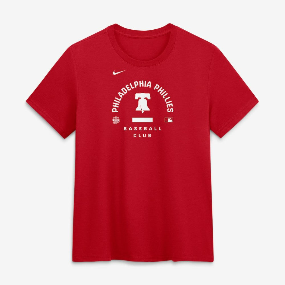Philadelphia Phillies Nike Women's Authentic Collection Early Work Tri-Blend Dri-FIT T-Shirt - Red - Nike Lifestyle