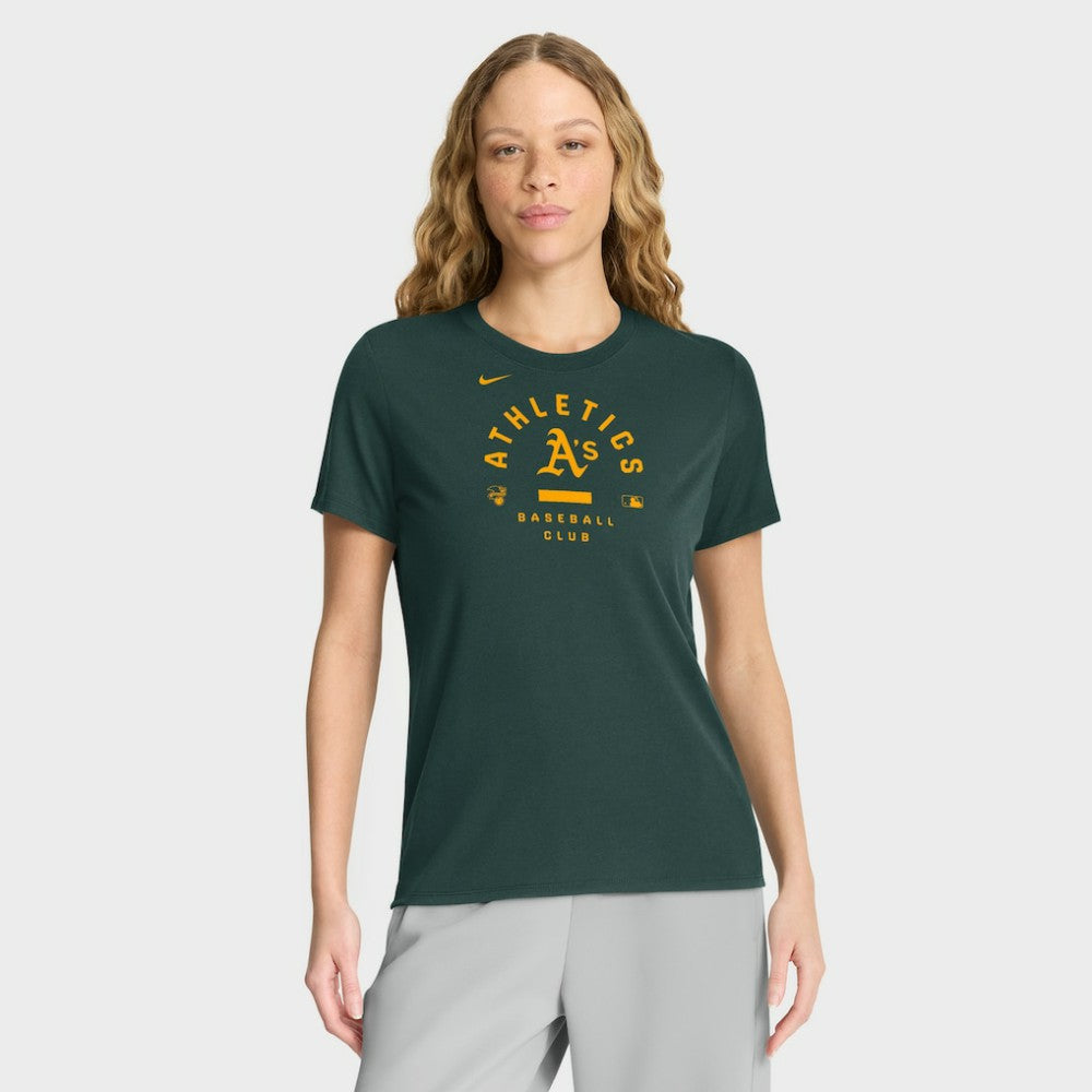 Athletics Nike Women's Authentic Collection Early Work Tri-Blend Dri-FIT T-Shirt - Green - Nike Online