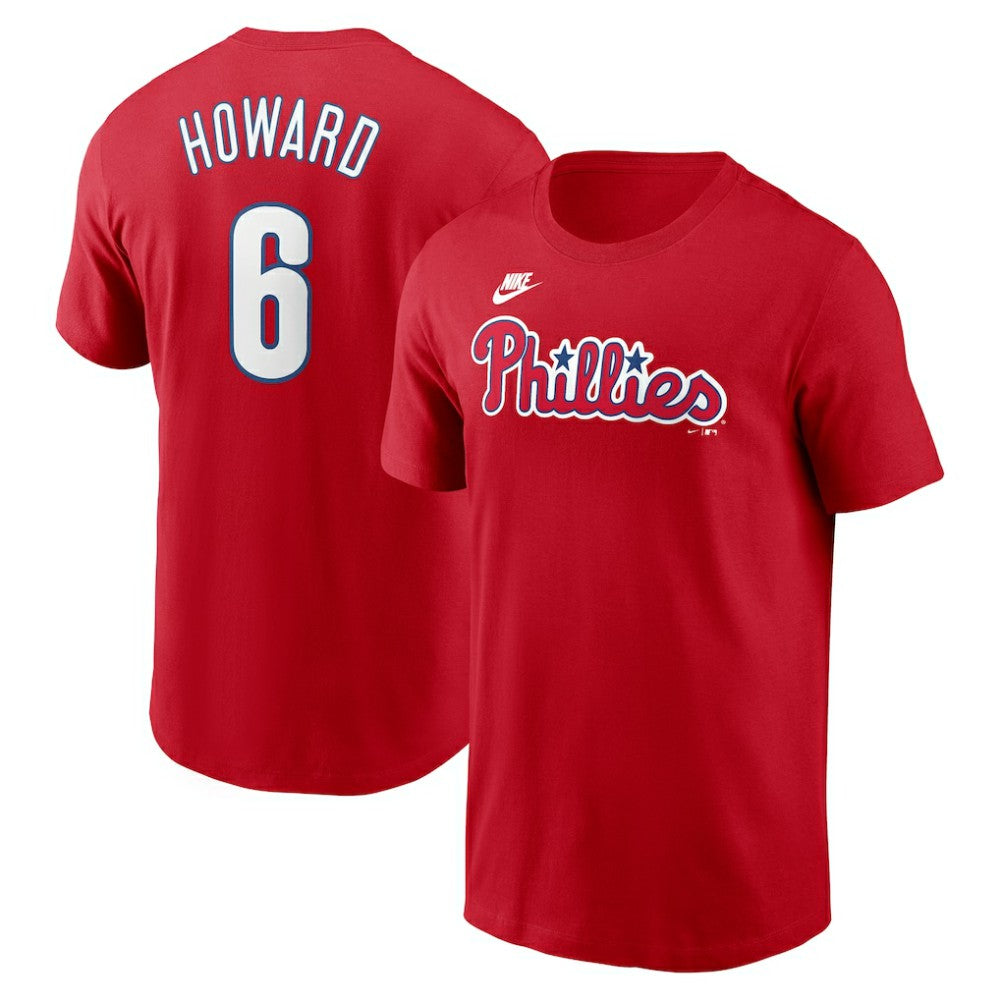 Ryan Howard Philadelphia Phillies Nike Fuse Name & Number T-Shirt - Red - Nike Lifestyle
