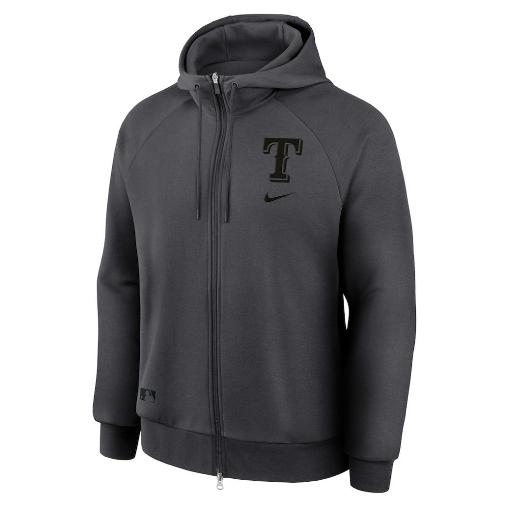 Texas Rangers Nike Authentic Collection Player Raglan Dri-FIT Full-Zip Hoodie - Anthracite - Nike Sale