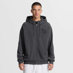 Tampa Bay Rays Nike Authentic Collection Player Raglan Dri-FIT Full-Zip Hoodie - Anthracite - Nike Lifestyle