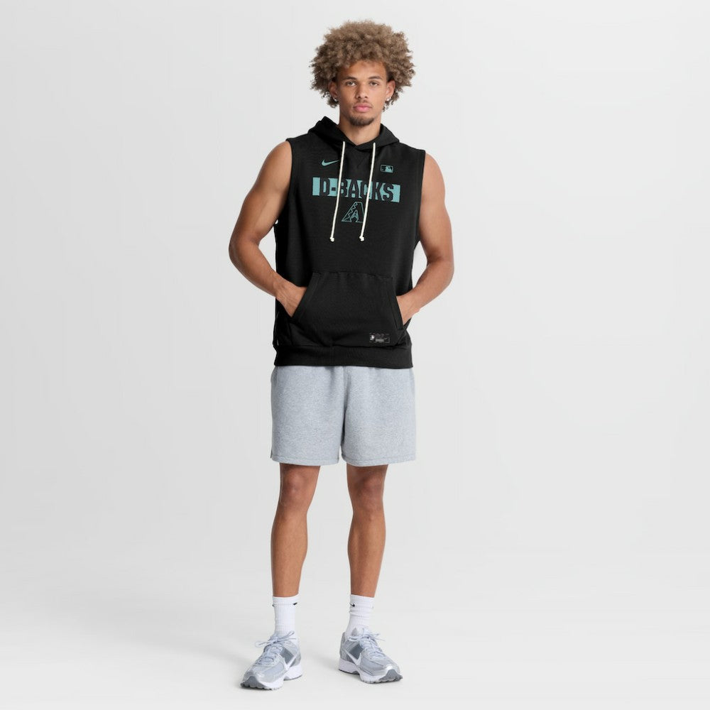Arizona Diamondbacks Nike Authentic Collection Standard Issue Dri-FIT Sleeveless Hoodie - Black - Nike Sale