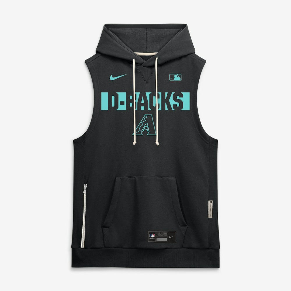 Arizona Diamondbacks Nike Authentic Collection Standard Issue Dri-FIT Sleeveless Hoodie - Black - Nike Sale