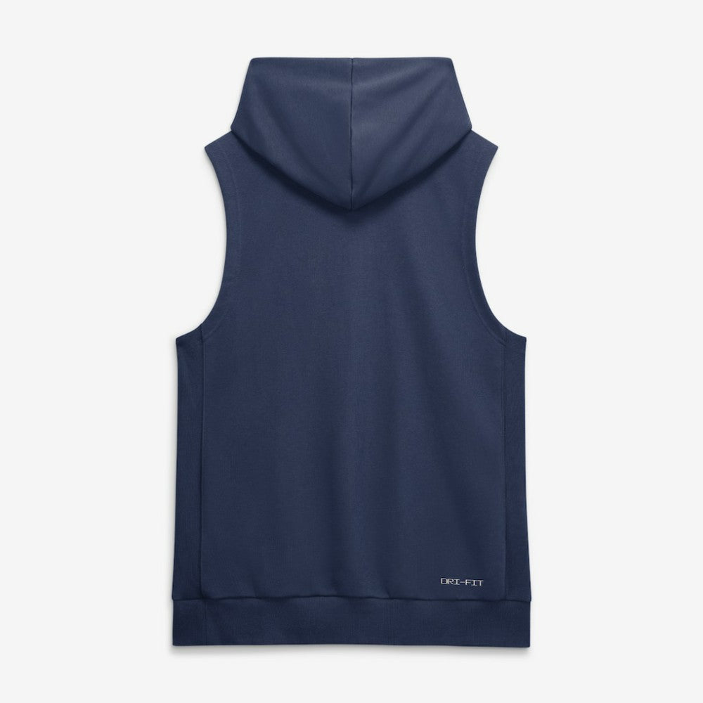 Milwaukee Brewers Nike Authentic Collection Standard Issue Dri-FIT Sleeveless Hoodie - Navy - Nike Lifestyle