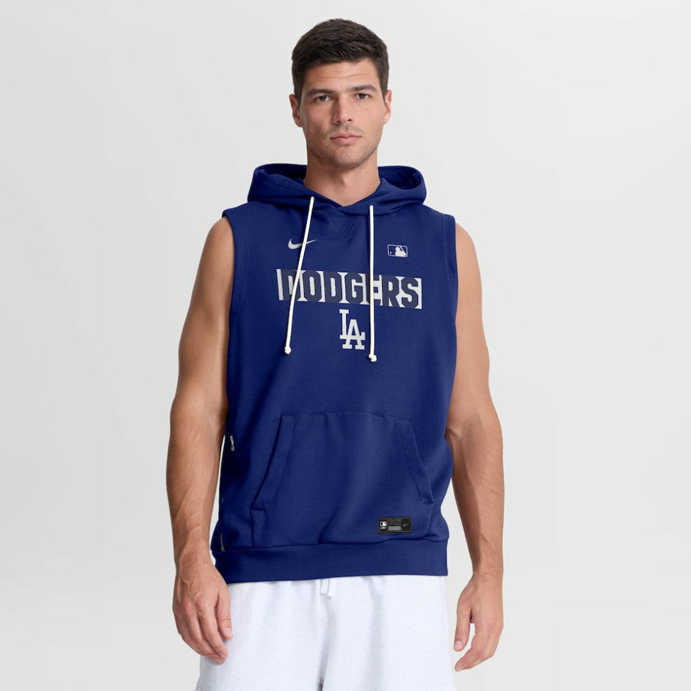 Los Angeles Dodgers Nike Authentic Collection Standard Issue Dri-FIT Sleeveless Hoodie - Royal - Nike Online