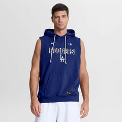 Los Angeles Dodgers Nike Authentic Collection Standard Issue Dri-FIT Sleeveless Hoodie - Royal - Nike Online