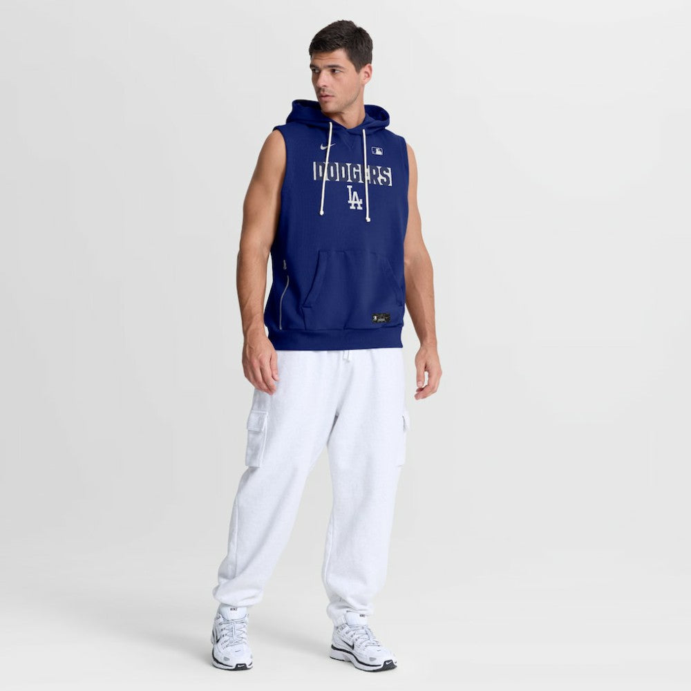 Los Angeles Dodgers Nike Authentic Collection Standard Issue Dri-FIT Sleeveless Hoodie - Royal - Nike Online