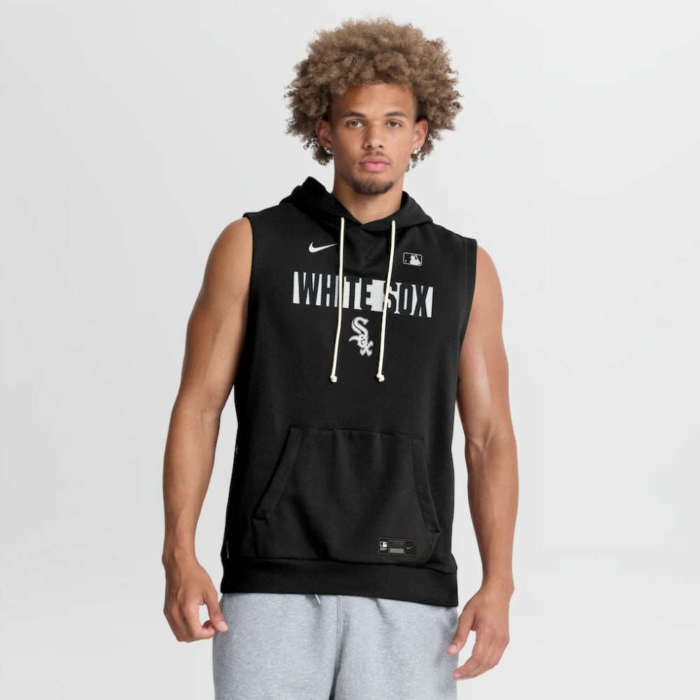 Chicago White Sox Nike Authentic Collection Standard Issue Dri-FIT Sleeveless Hoodie - Black - Nike Discount