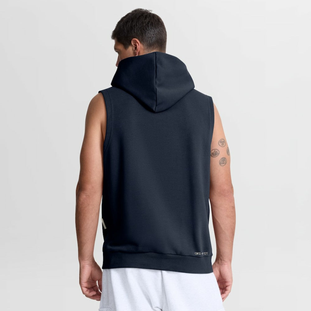 Atlanta Braves Nike Authentic Collection Standard Issue Dri-FIT Sleeveless Hoodie - Navy - Nike Discount