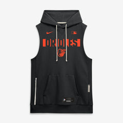 Baltimore Orioles Nike Authentic Collection Standard Issue Dri-FIT Sleeveless Hoodie - Black - Nike Lifestyle