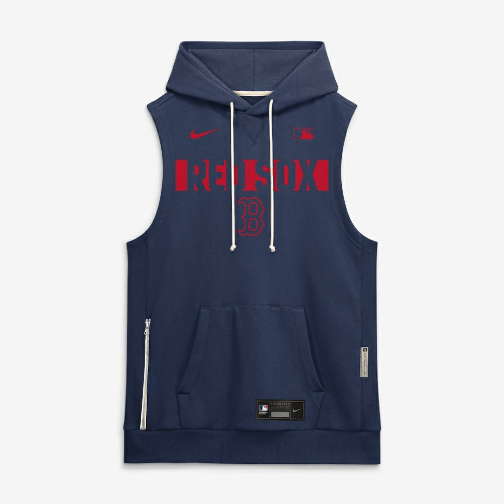 Boston Red Sox Nike Authentic Collection Standard Issue Dri-FIT Sleeveless Hoodie - Navy - Nike Online