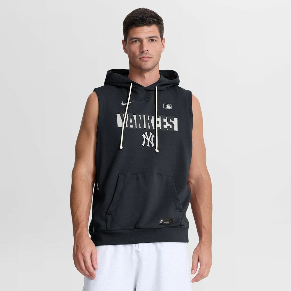 New York Yankees Nike Authentic Collection Standard Issue Dri-FIT Sleeveless Hoodie - Navy - Nike Online