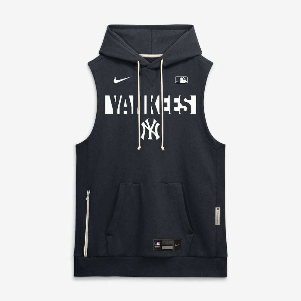 New York Yankees Nike Authentic Collection Standard Issue Dri-FIT Sleeveless Hoodie - Navy - Nike Online