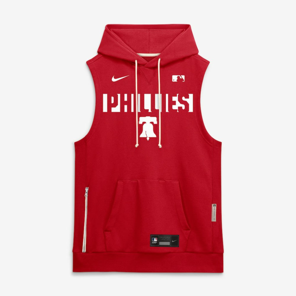 Philadelphia Phillies Nike Authentic Collection Standard Issue Dri-FIT Sleeveless Hoodie - Red - Nike Sale