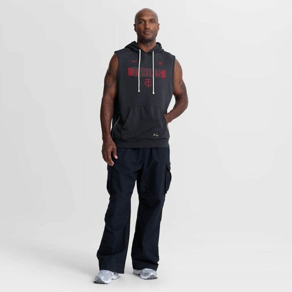 Minnesota Twins Nike Authentic Collection Standard Issue Dri-FIT Sleeveless Hoodie - Navy - Nike Lifestyle