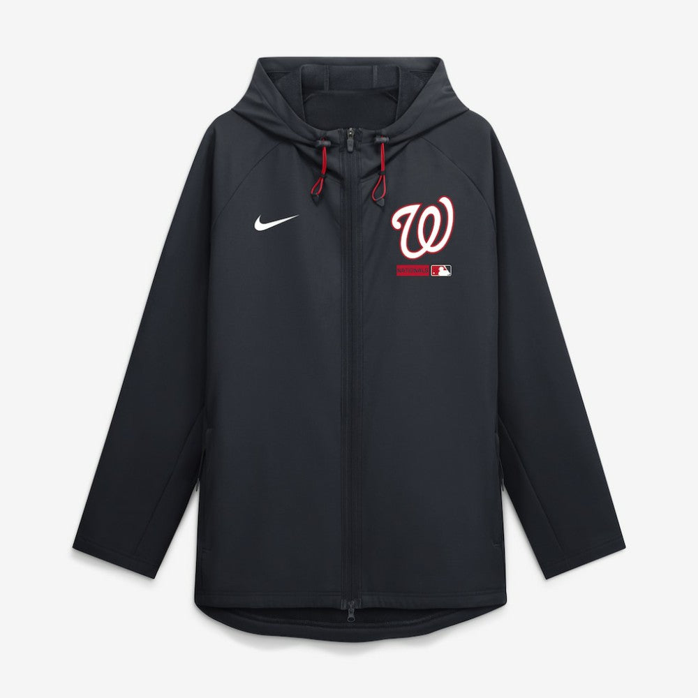 Washington Nationals Nike Authentic Collection Raglan Therma-FIT Full-Zip Hooded Jacket - Navy - Nike on Sale