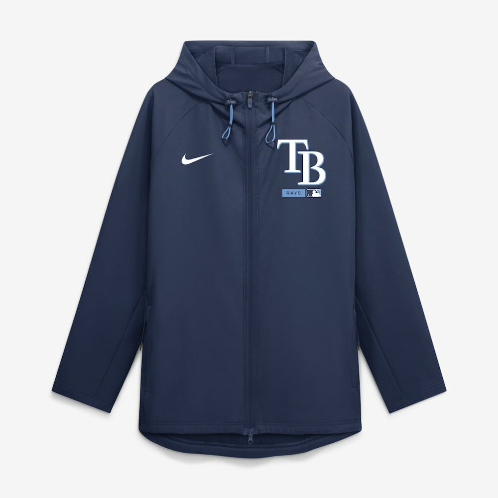 Tampa Bay Rays Nike Authentic Collection Raglan Therma-FIT Full-Zip Hooded Jacket - Navy - Nike Sale