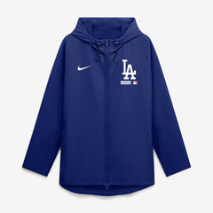 Los Angeles Dodgers Nike Authentic Collection Raglan Therma-FIT Full-Zip Hooded Jacket - Royal - Nike Lifestyle