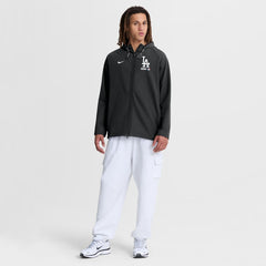 Los Angeles Dodgers Nike Authentic Collection Raglan Therma-FIT Full-Zip Hooded Jacket - Black - Nike Discount