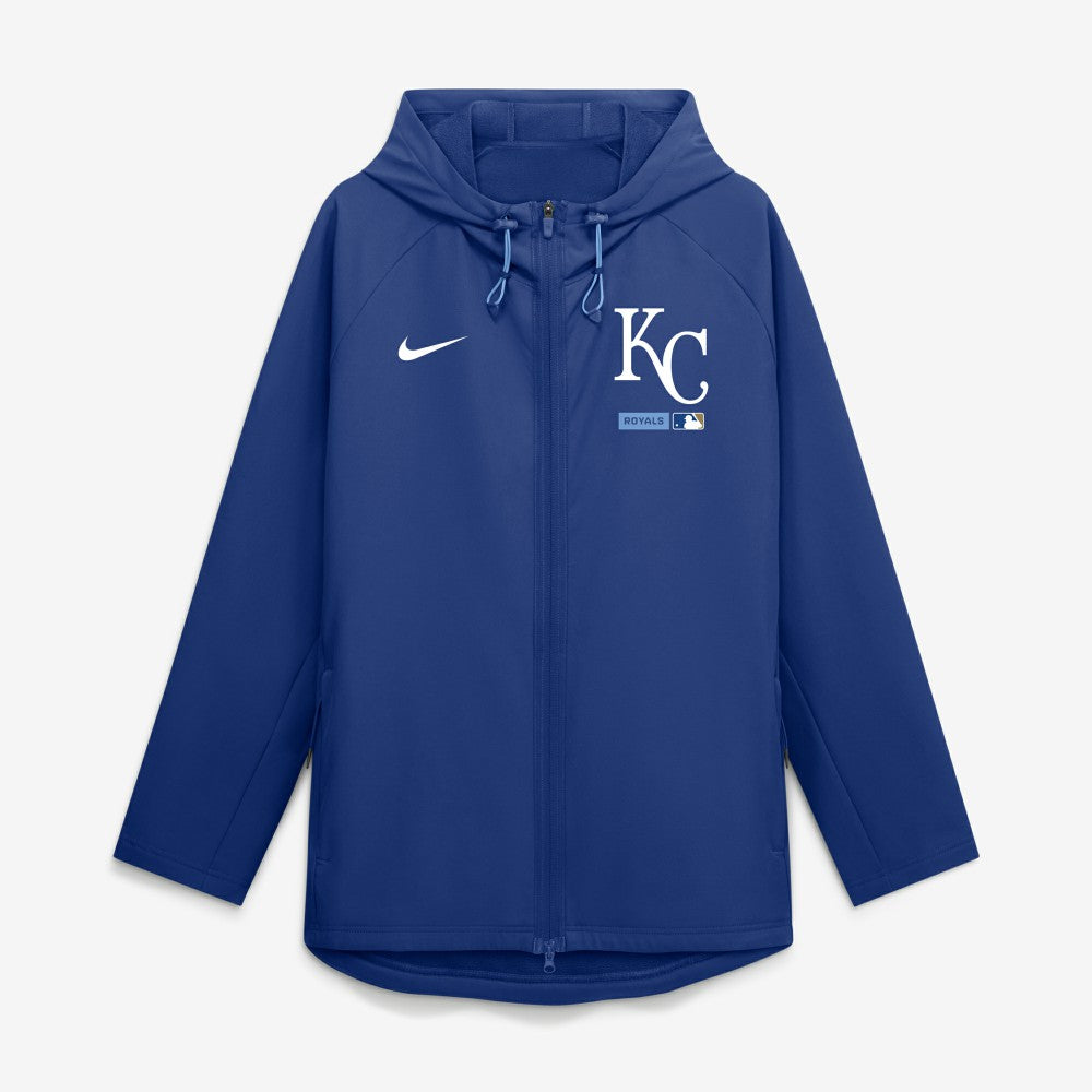 Kansas City Royals Nike Authentic Collection Raglan Therma-FIT Full-Zip Hooded Jacket - Royal - Nike Online
