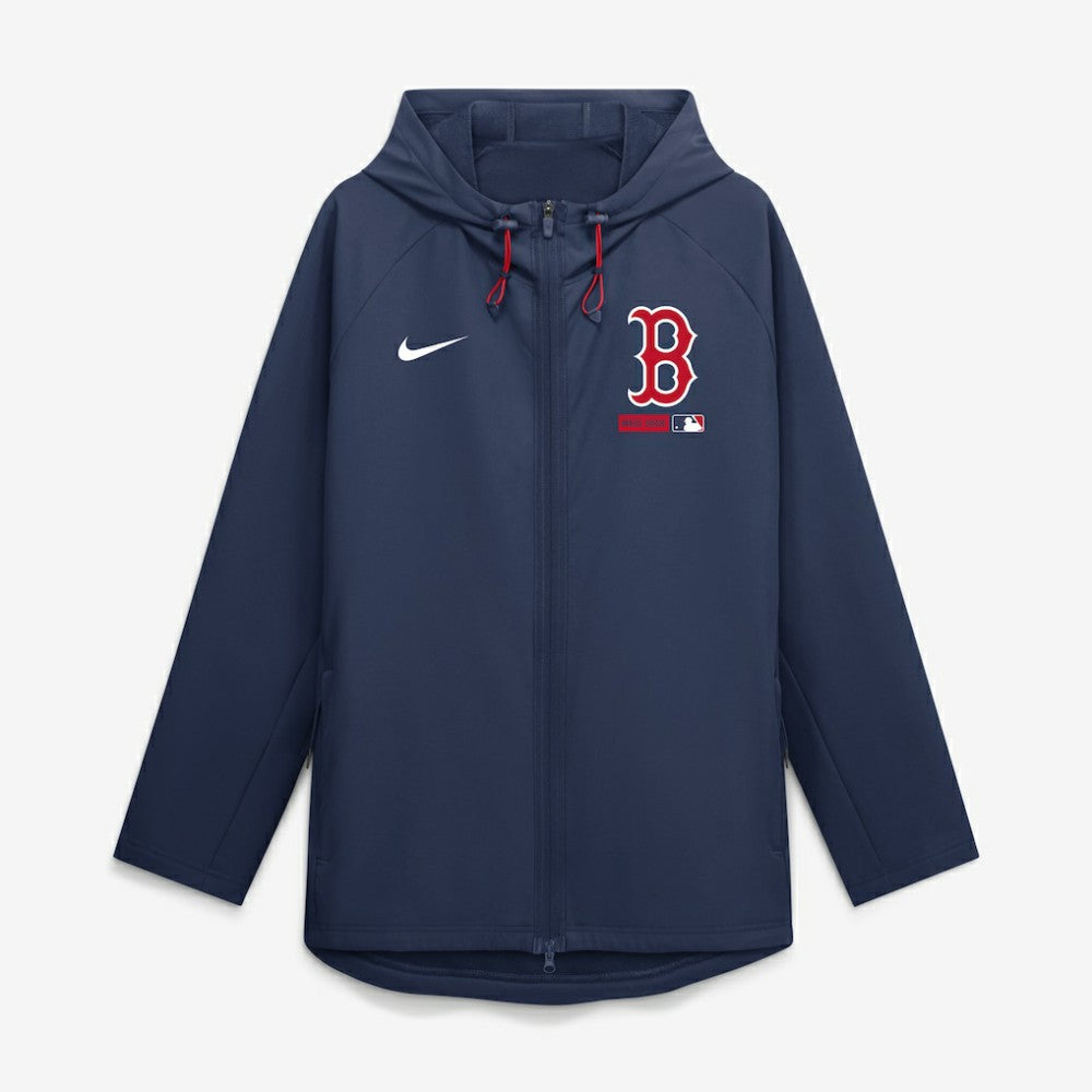Boston Red Sox Nike Authentic Collection Raglan Therma-FIT Full-Zip Hooded Jacket - Navy - Nike Lifestyle