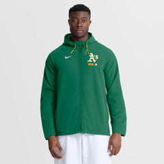 Athletics Nike Authentic Collection Raglan Therma-FIT Full-Zip Hooded Jacket - Kelly Green - Nike Sale