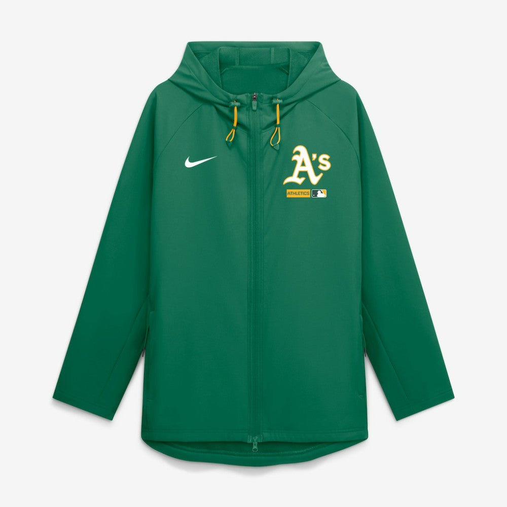 Athletics Nike Authentic Collection Raglan Therma-FIT Full-Zip Hooded Jacket - Kelly Green - Nike Sale