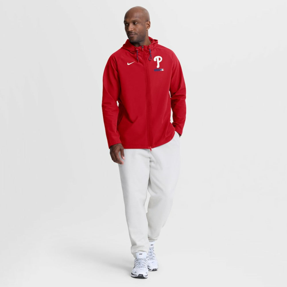 Philadelphia Phillies Nike Authentic Collection Raglan Therma-FIT Full-Zip Hooded Jacket - Red - Nike Online