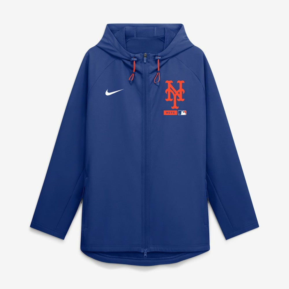 New York Mets Nike Authentic Collection Raglan Therma-FIT Full-Zip Hooded Jacket - Royal - Nike Online