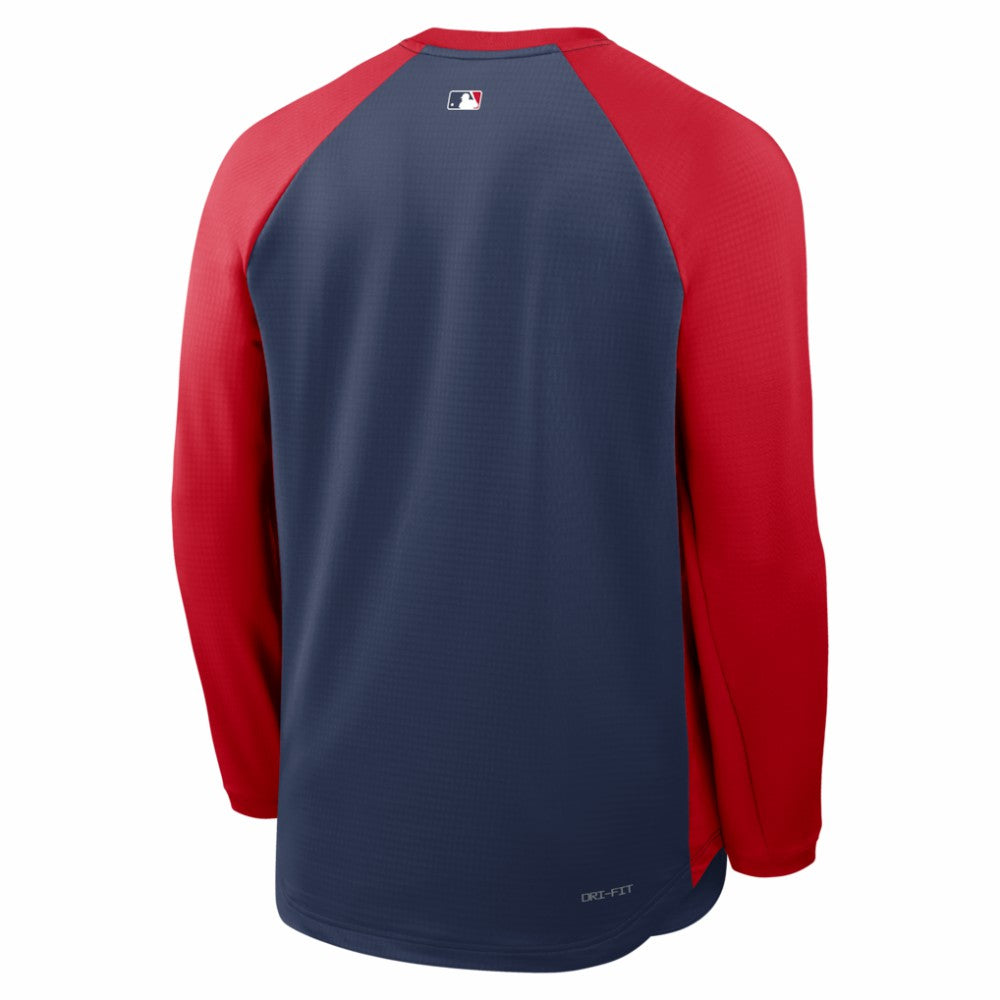 Los Angeles Angels Nike Authentic Collection Raglan Dri-FIT Sweatshirt - Navy - Nike Lifestyle