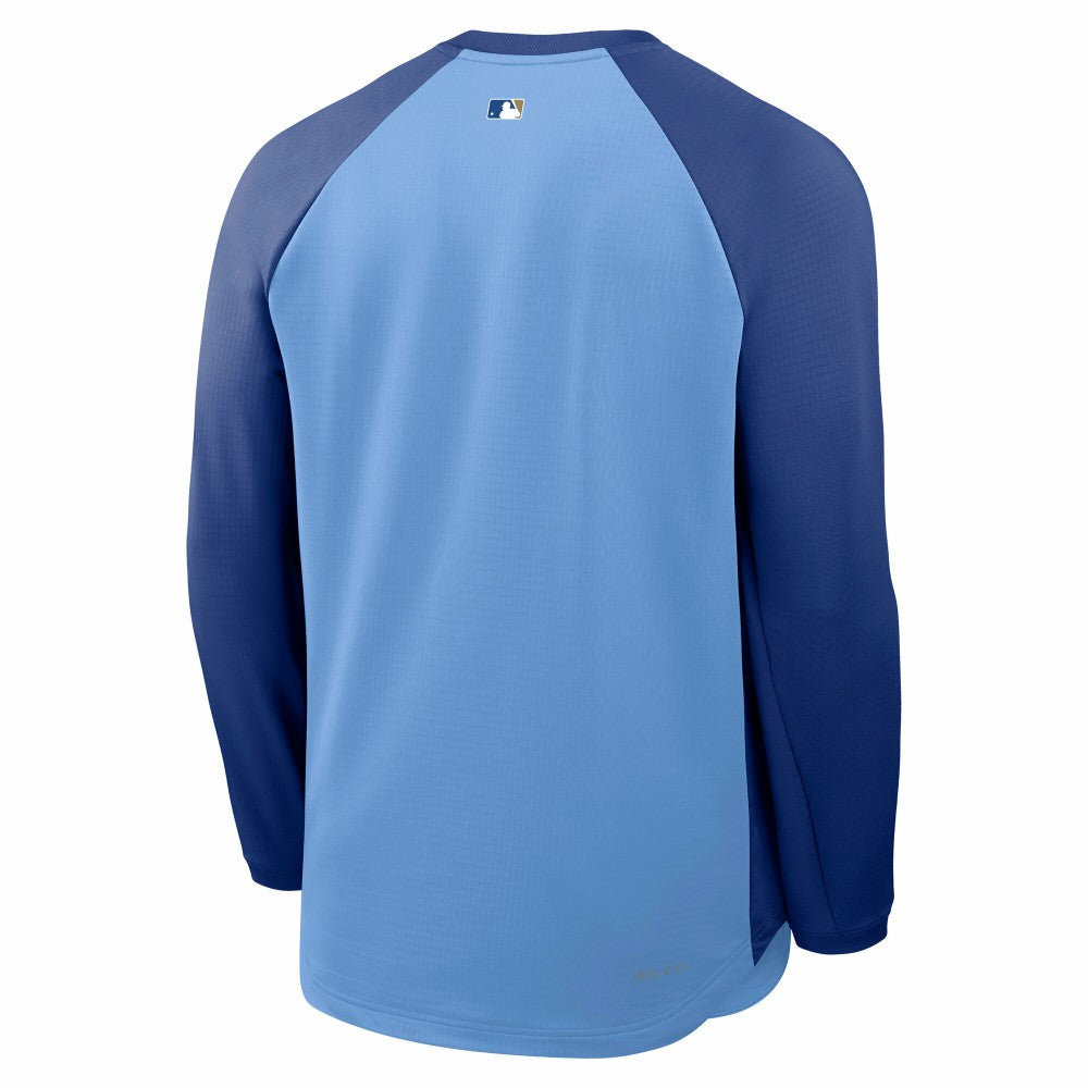 Kansas City Royals Nike Authentic Collection Raglan Dri-FIT Sweatshirt - Light Blue - Nike Sale