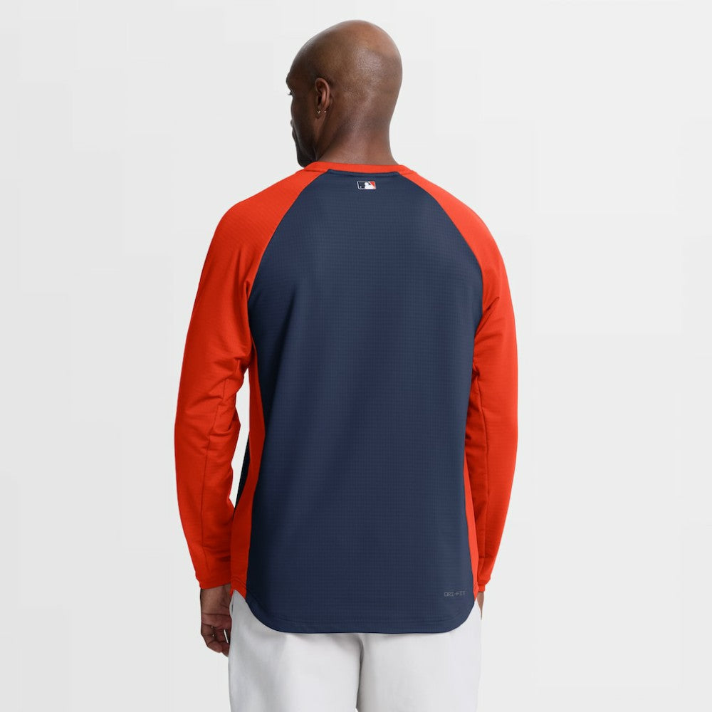 Houston Astros Nike Authentic Collection Raglan Dri-FIT Sweatshirt - Navy - Nike Lifestyle