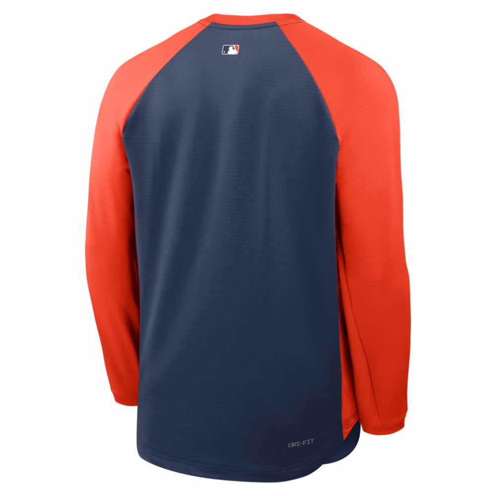 Houston Astros Nike Authentic Collection Raglan Dri-FIT Sweatshirt - Navy - Nike Lifestyle