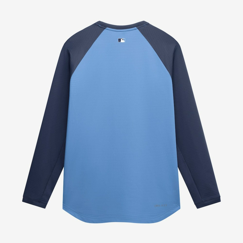 Tampa Bay Rays Nike Authentic Collection Raglan Dri-FIT Sweatshirt - Light Blue - Nike Online