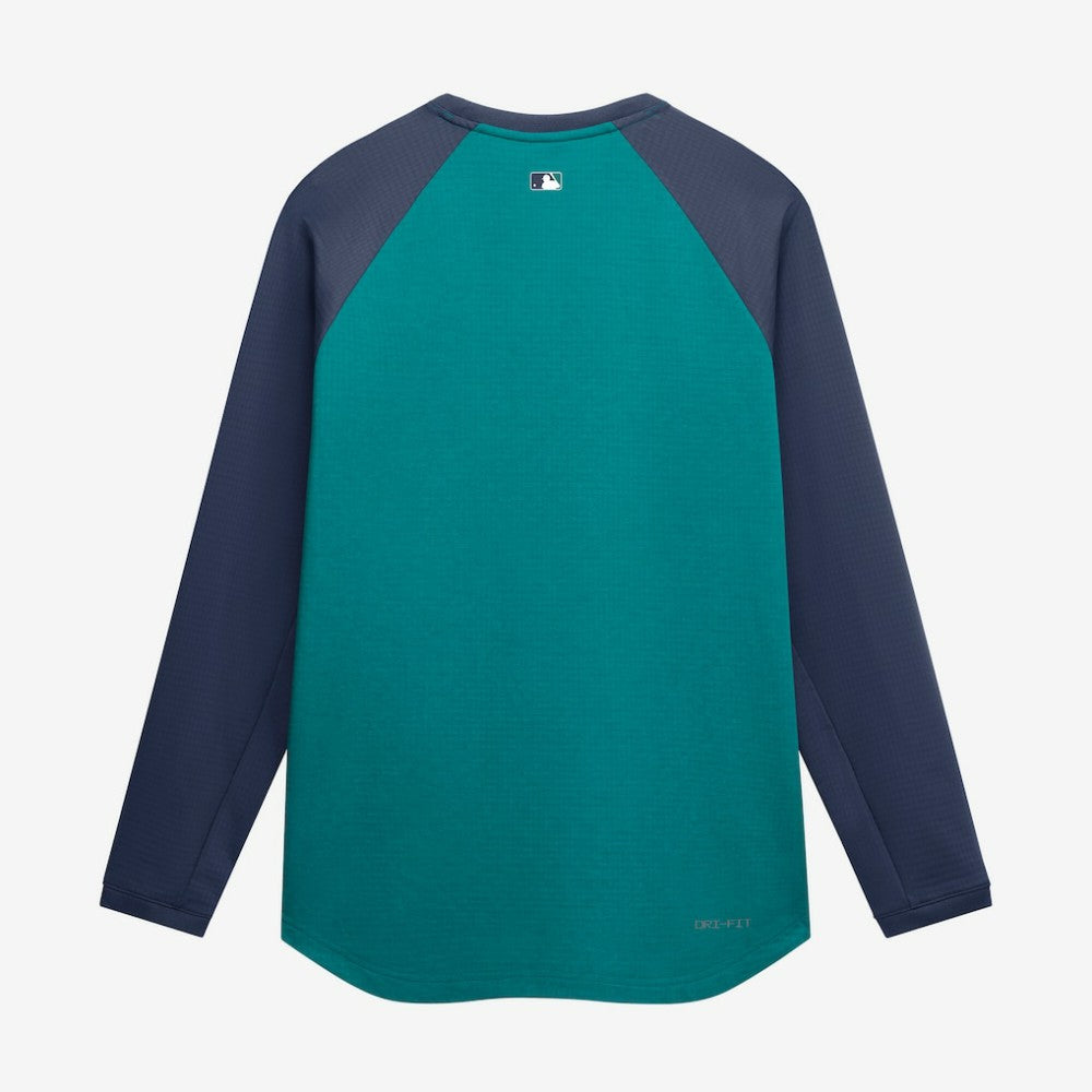 Seattle Mariners Nike Authentic Collection Raglan Dri-FIT Sweatshirt - Teal - Nike Online