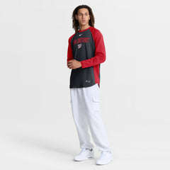 Washington Nationals Nike Authentic Collection Raglan Dri-FIT Sweatshirt - Navy - Nike on Sale