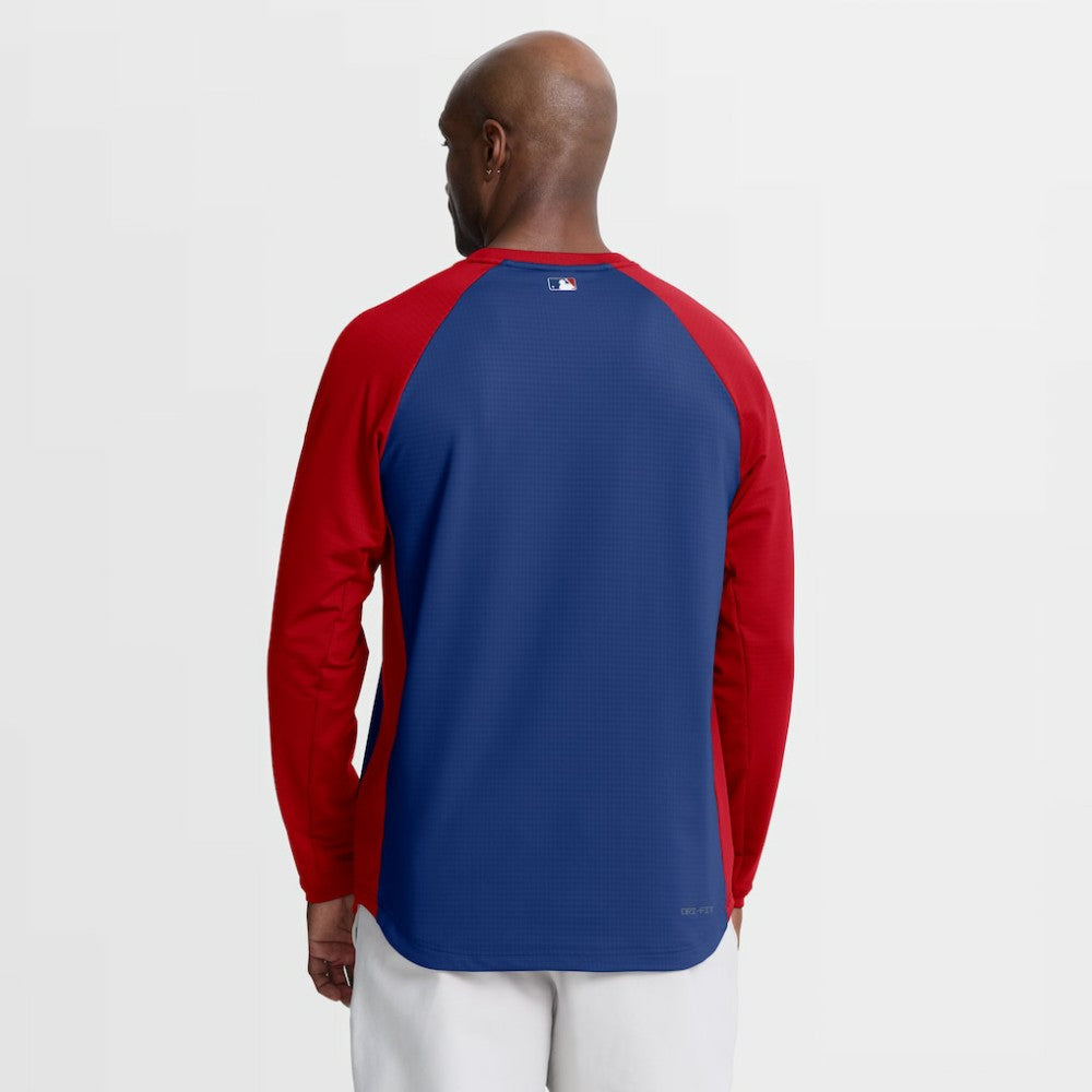 Philadelphia Phillies Nike Authentic Collection Raglan Dri-FIT Sweatshirt - Royal - Nike Sale